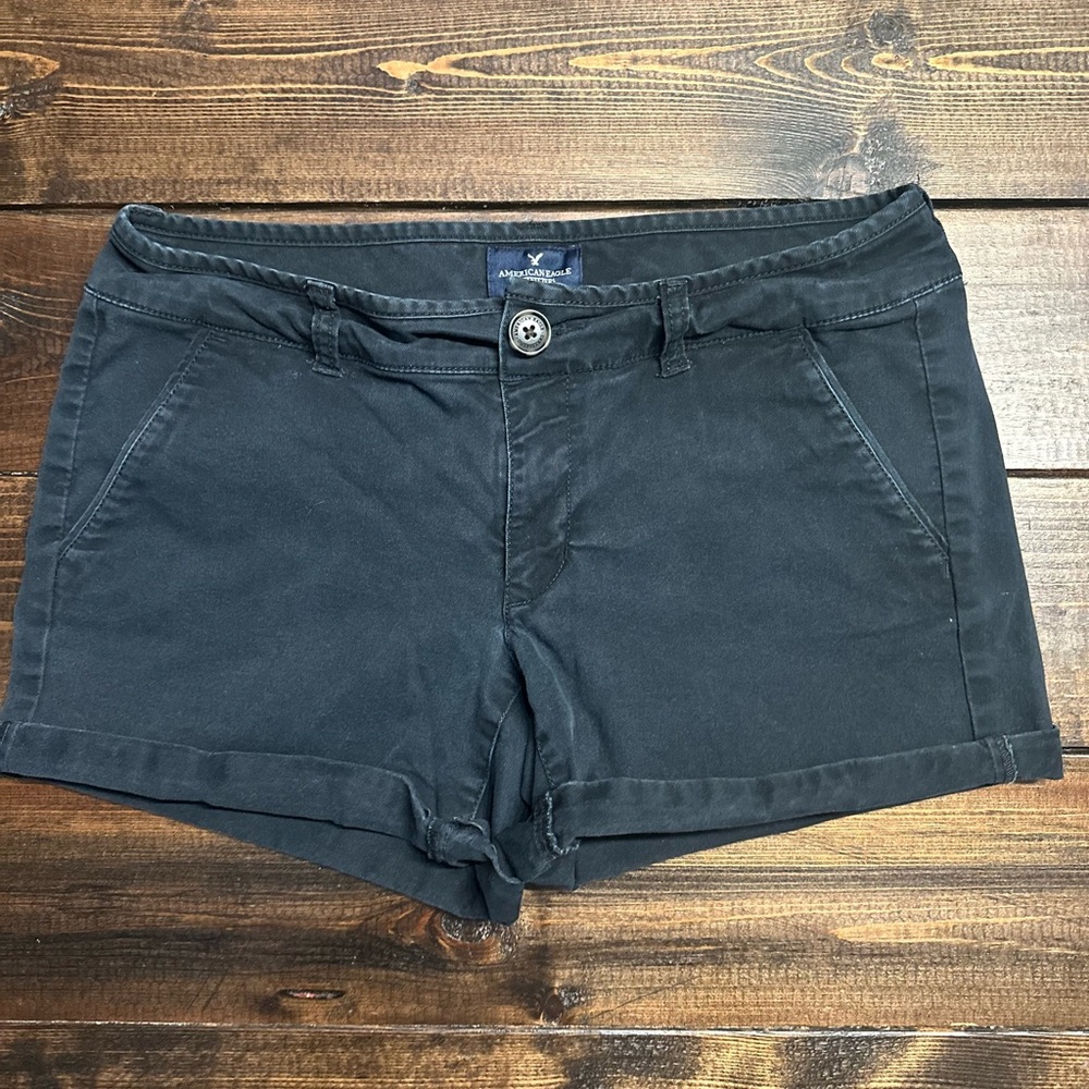 American Eagle Outfitters Black Bermuda Shorts